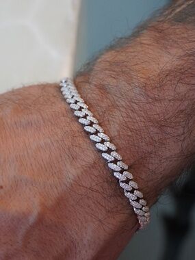 100% 925 Sterling Silver Cuban Link Large Size Unisex